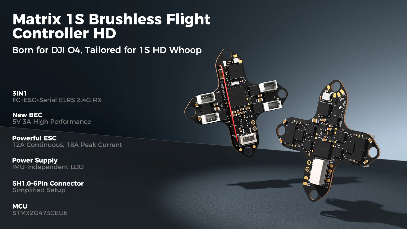 Matrix 1S Brushless Flight Controller (3IN1/4IN1)